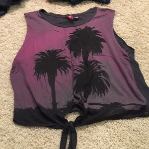 Palms I sunset shirt