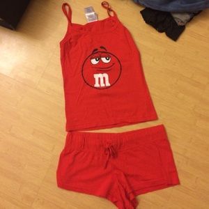 M&M pajama set