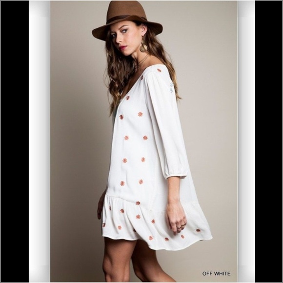 Umgee "Best of Best" bohemian baby doll dress - Picture 2 of 4