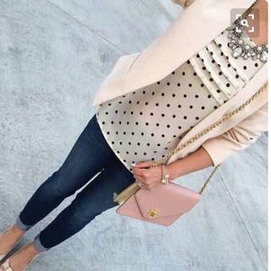 Sale 🎀 Sheer polka dot top