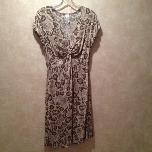 Snake print dress