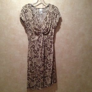Snake print dress