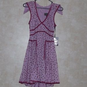 NWT Purple polka dot dress