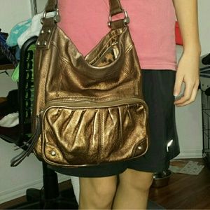 B. Makowsky bronze leather purse!
