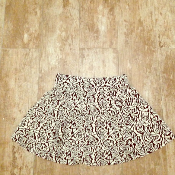 Suede skater skirt