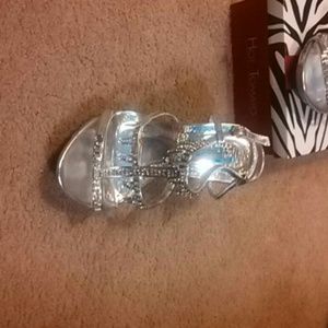 Silver heels