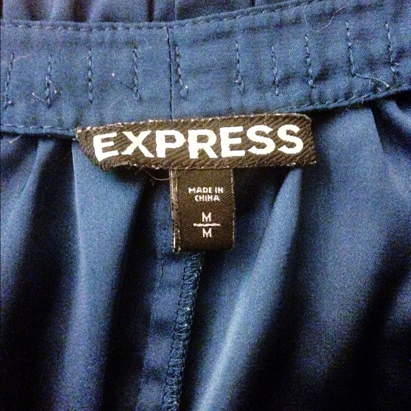 Dark Blue Express Ruffle Dress Shirt - Picture 2 of 3