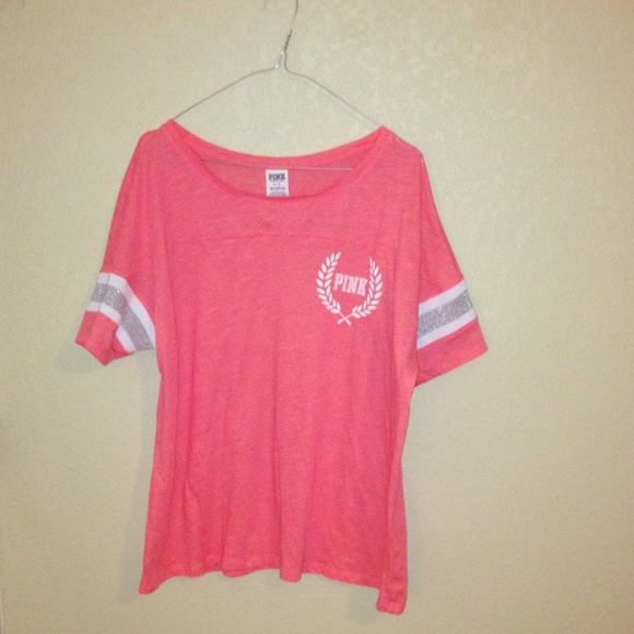 PINK cotton lounge tee