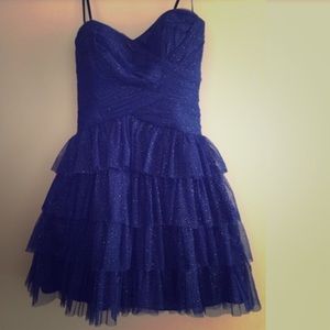blue sparkle dress