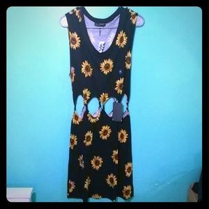 Kendall & Kylie Sunflower Cutout Dress