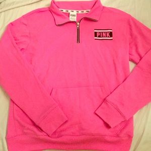 Victoria Secret Pink Quarter-Zip Sweatshirt