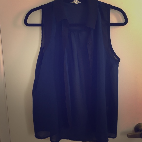 Sheer button up Aeropostale top - Picture 1 of 2