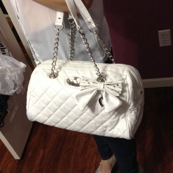 White Pleather Purse