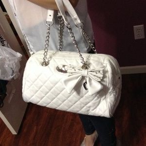 White Pleather Purse
