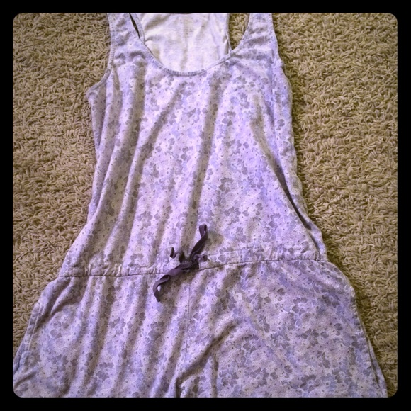 Lucky Brand Floral Blue Romper Small