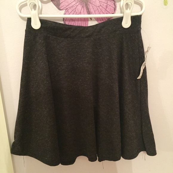 Black Heather Pacsun Skater Skirt