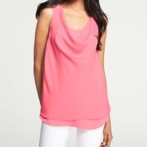 AT double layer silk top