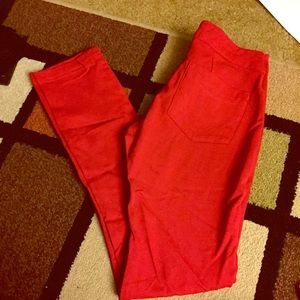 Red Skinny Pants