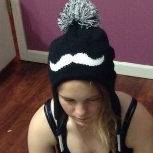 Mustache Ski Cap