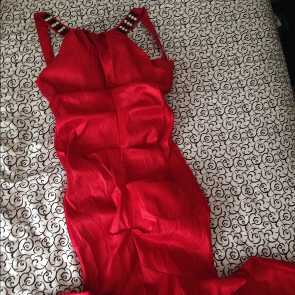 Mermaid dress red prom/💃🏻 - Picture 1 of 4