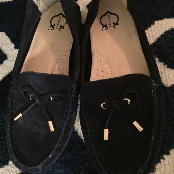 Comfy Navy Suede Drivers