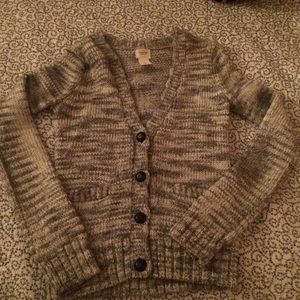 Mossimo supply co. Small gray and white cardigan