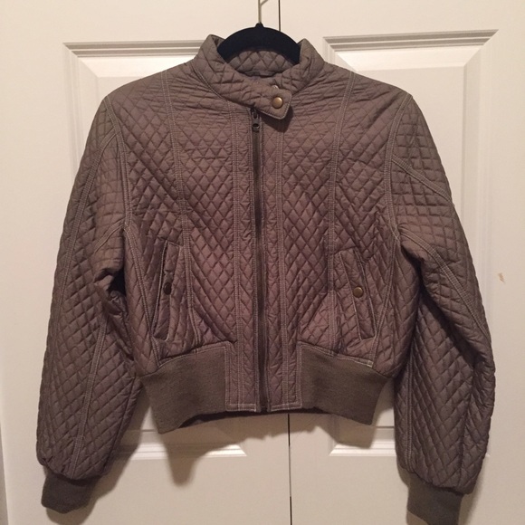 Cropped jacket (olive green)