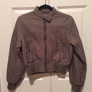 Cropped jacket (olive green)