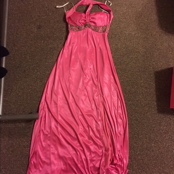 Silk pink dress