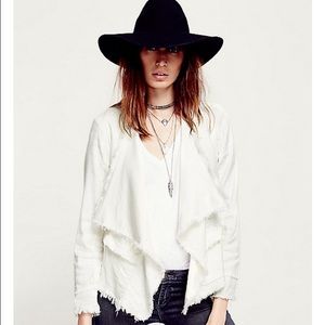 NWT Free People Raw Femme Linen Jacket