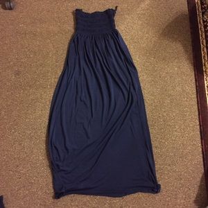 Strapless maxi dress