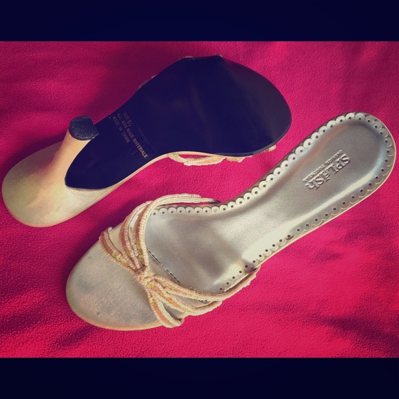 Beaded Kitten Heels - Picture 1 of 2