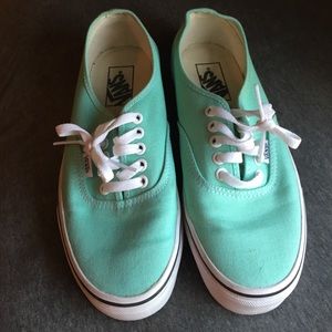 💖PRICE DROP💖 Mint Green Vans