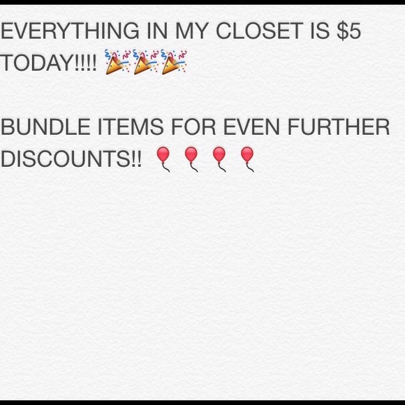 SALE - most items are now $5!!