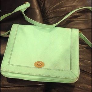 Jcrew tillary mint cross body purse
