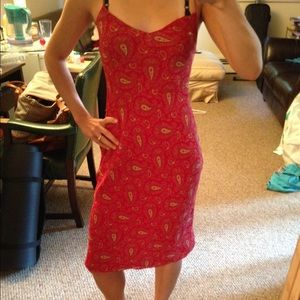 Red Paisley Ralph Lauren Dress