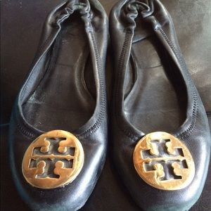 Tory Burch Black Reva Flat