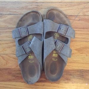 Suede Arizona Birkenstocks