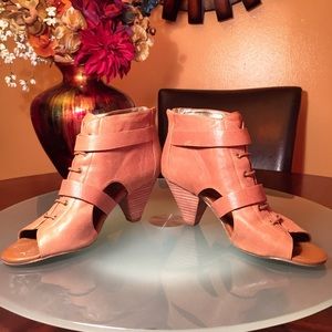 Beige Open toe booties from Banana republic