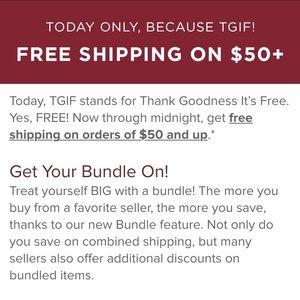 FREE SHIIPING ON ORDERS $50+ !!!!!