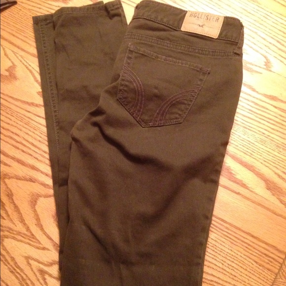 Olive colored Hollister Jeans