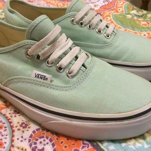 Mint green Vans