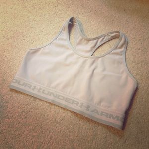 White Under Armour Sports Bra
