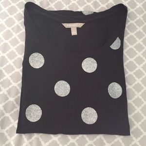 Navy and silver Tshirt from Banana Republic