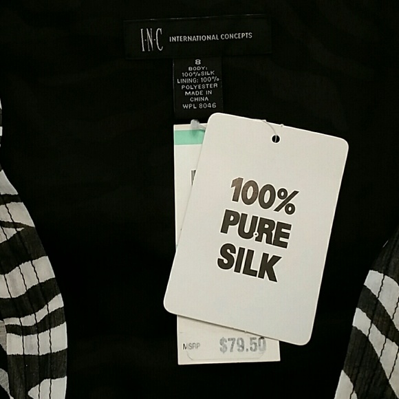 Black and White INC International Concepts Skirt - Picture 3 of 4