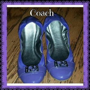 ♡ HOST PICK ♡ Coach Ballet Flats - Purple