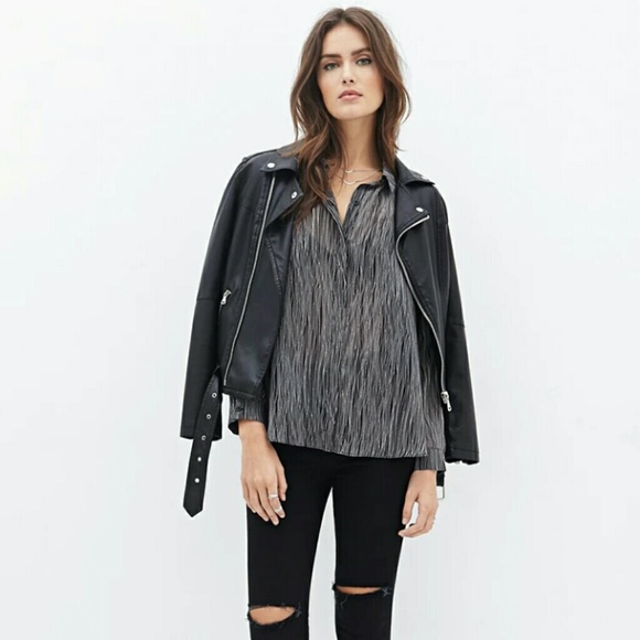 Tulip-back chiffon professional shirt