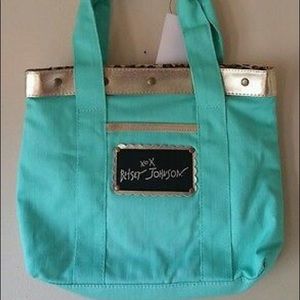 Betsey Johnson sea foam/mint small bag