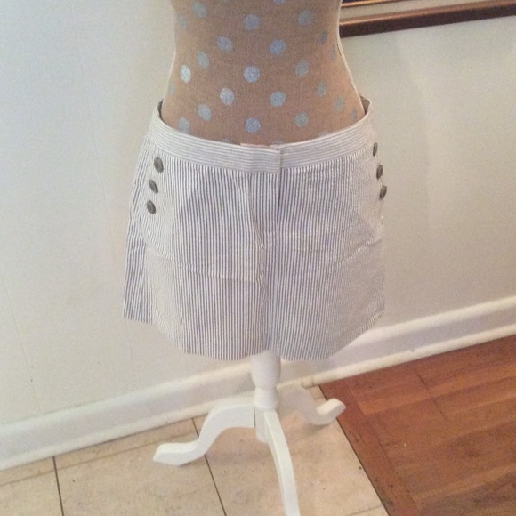 J. Crew seersucker skirt