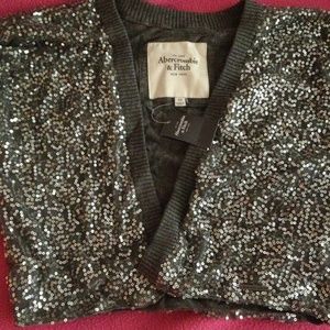Silver sequined shrug
